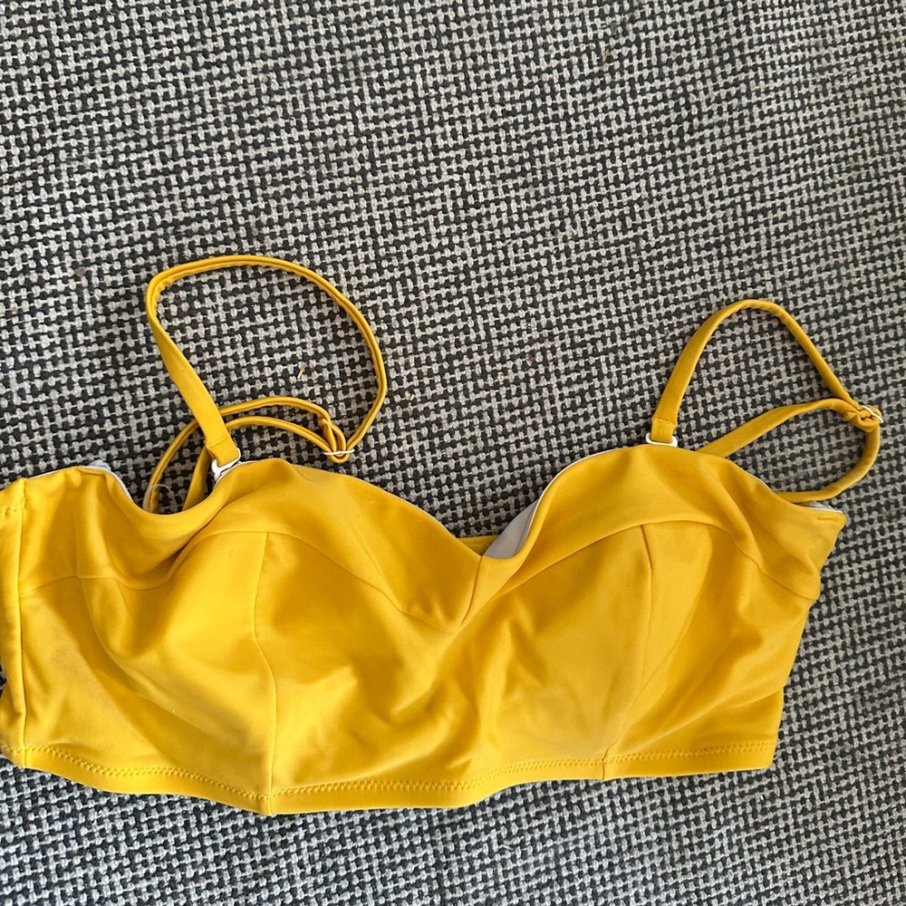 Yellow Bikini Top